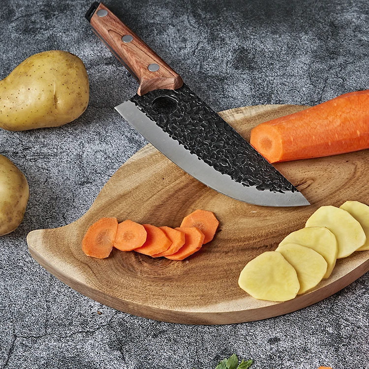 10 Inch Japanese Style Chef Knife Super Sharp Stainless Steel Chopper Butcher with Wood Handle Damascus Blade for Kitchen Use