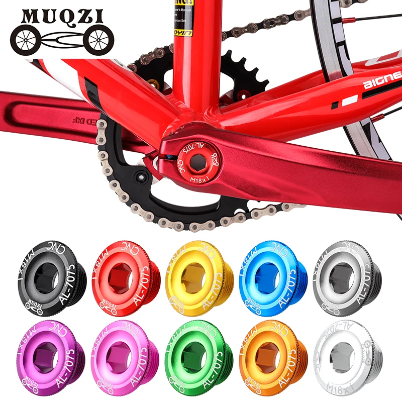 MUQZI 11 видов цветов крышка кривошипа для велосипеда Алюминиевый винт MTB M15/M18/M19/M20 болт