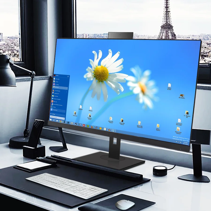 Aio i3 i5 i7 cpu desktops pc touch mini industrial computer with wifi rs232 computer set all-in-one computer