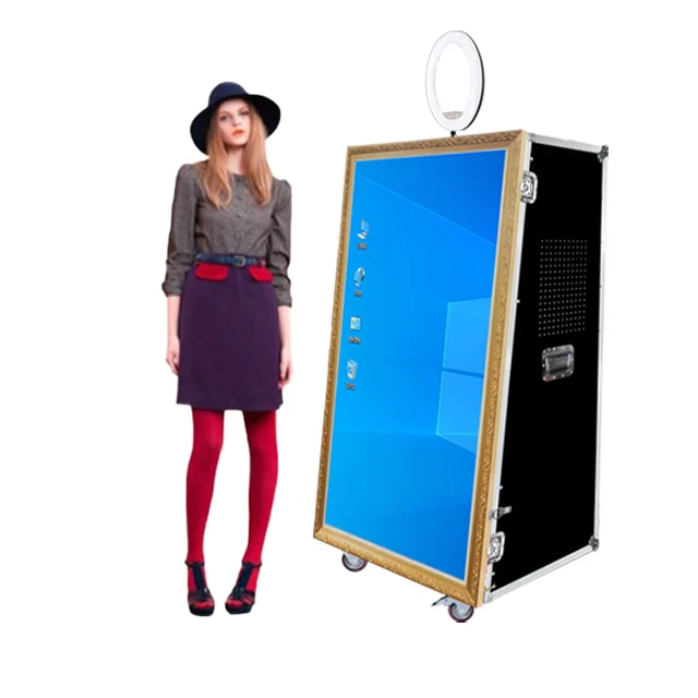 Рим автоматический 65 дюймов зеркало Photo Booth киоск Фотокабины зеркало для свадьбы