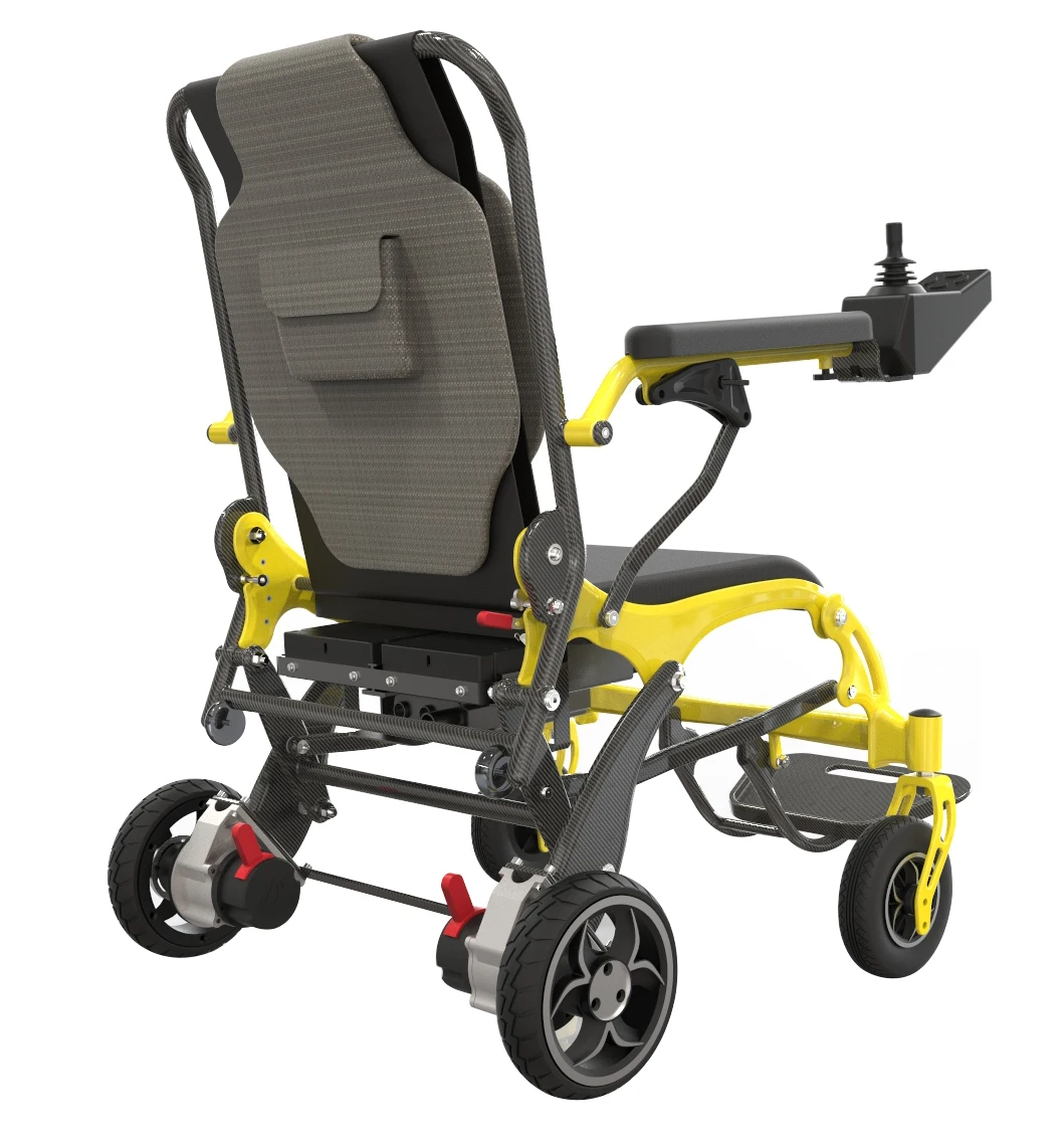 Ultralight weight Foldable Electric Carbon Fiber Wheelchair for elderly and disabled people