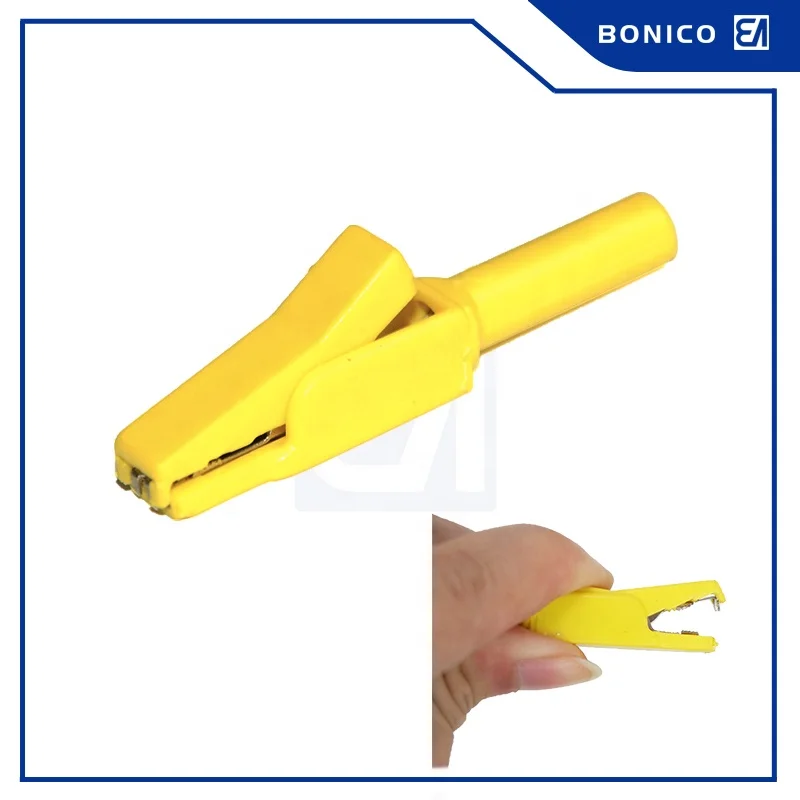 8A 58MM High Quality Nylon Pure Copper Insulated Test Small Alligator Clip