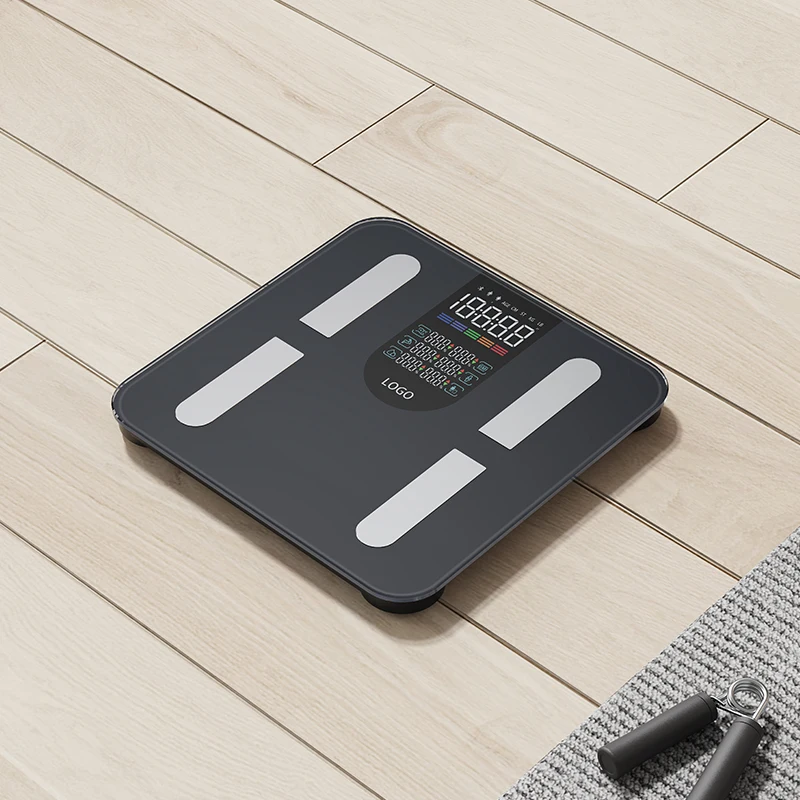 Personal Free OEM Smart Scales Colorful Screen LED Smart Scale New Design Customized Human Weighing Scale With Battery Free