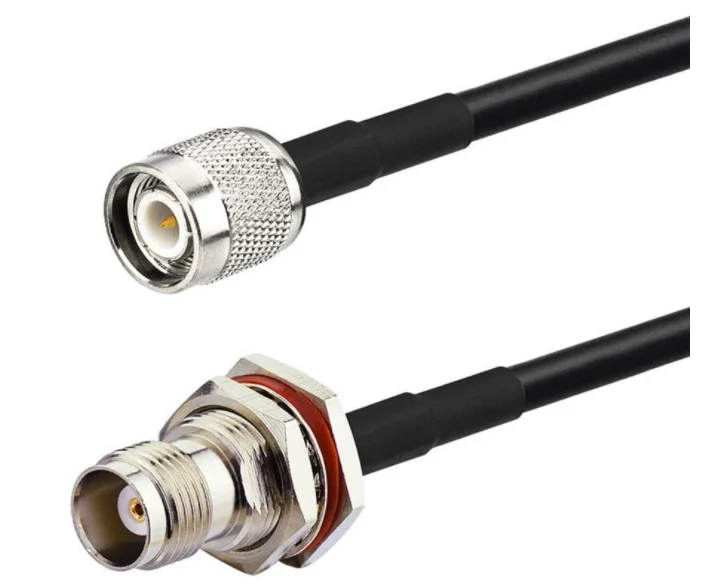 Высококачественный радиочастотный коаксиальный кабель с разъемом TNC «папа» к разъему TNC «мама» Перемычка «отрезок» кабель 0,5 м RG58