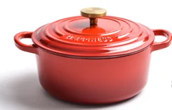 23CM Dutch Oven Enameled Cast Iron Massa Pot With Lid Saucepan Casserole Kitchen Accessories Cooking Tools