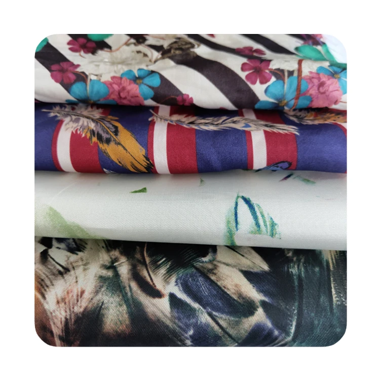 GRS Digital Printed 100% Cupro Bemberg Lining Fabric For Suit