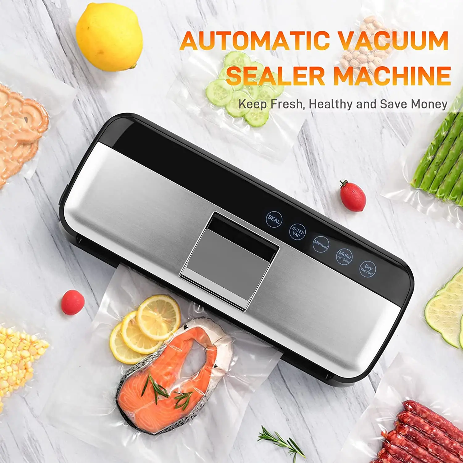 Household Food Vacuum Sealer Packaging Machine Film Sealer Vacuum Packer Sealing Machine