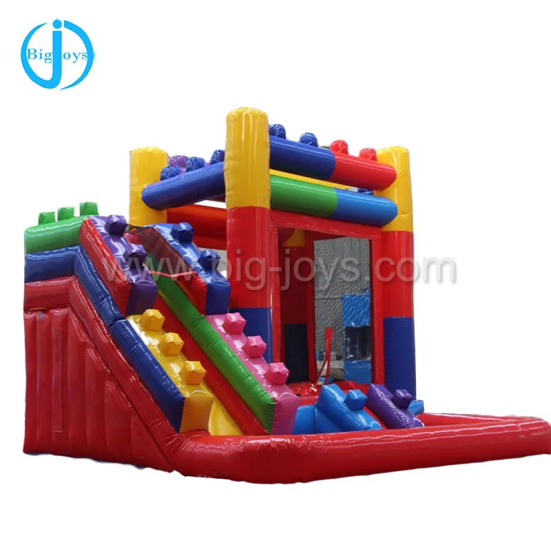 block brick theme inflatable air bouncer