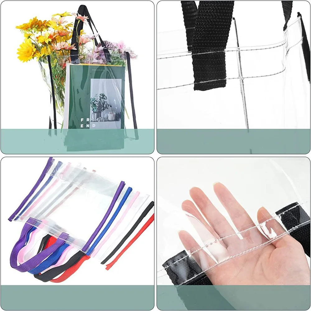 Tote Bags Pvc Plastic Tote Bag With Handles  Bulk Stadium Portable Clear Bags With  Logo