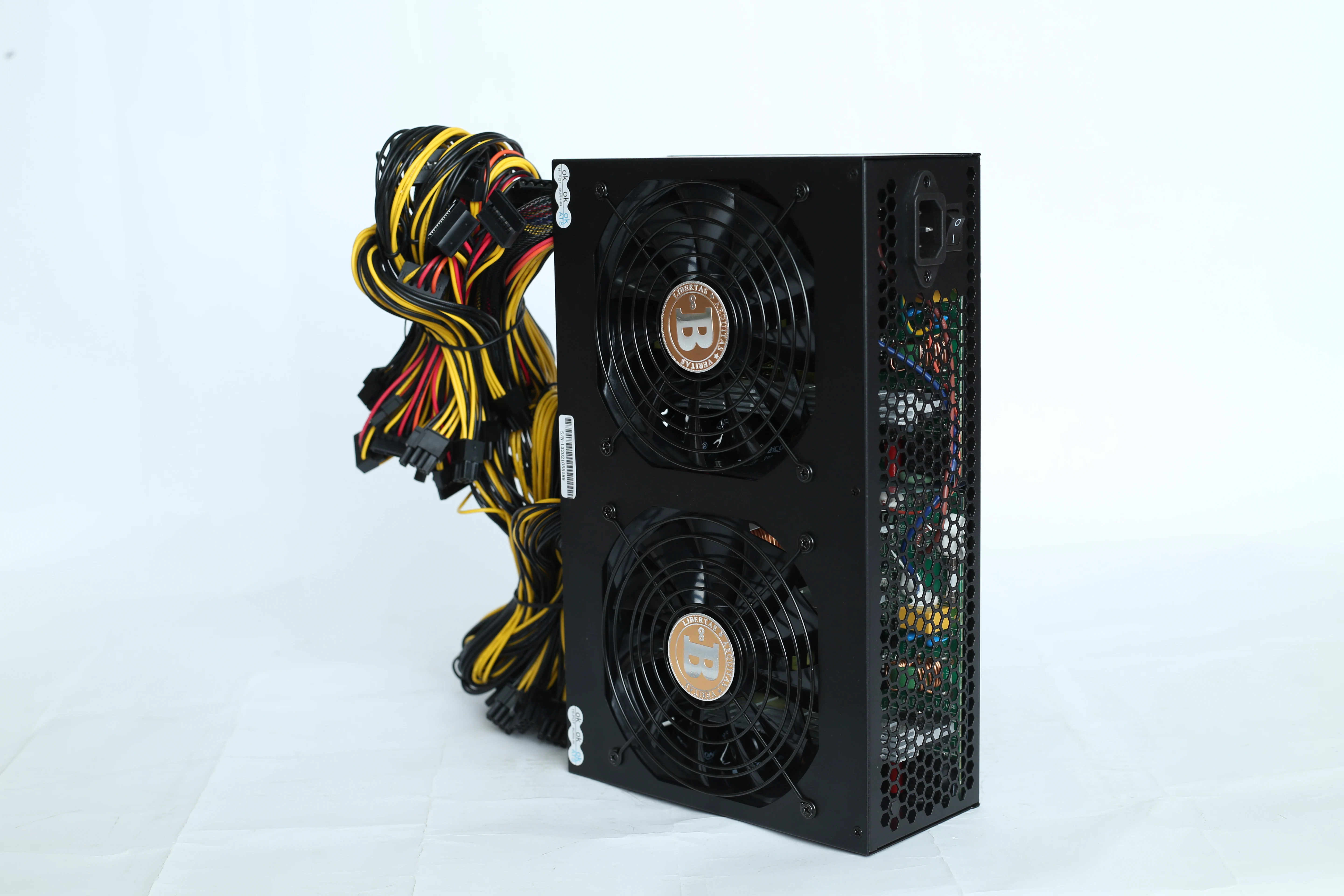 3600W Rated PC Power Supply 2600W PSU Computer 12 GPU Server ATX Rendering Equipment 8PIN*2+4PIN 90 Plus LX3600W