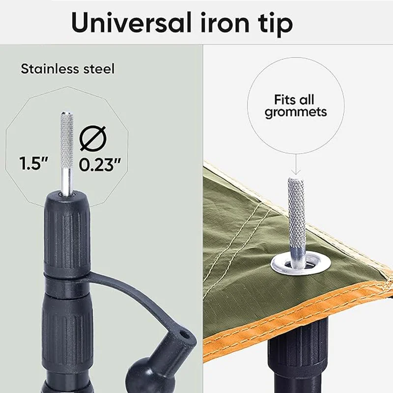 Lightweight Adjustable Tent Poles Adjustable Tarp Tent Poles Telescoping Aluminum Rods Portable Awning Poles