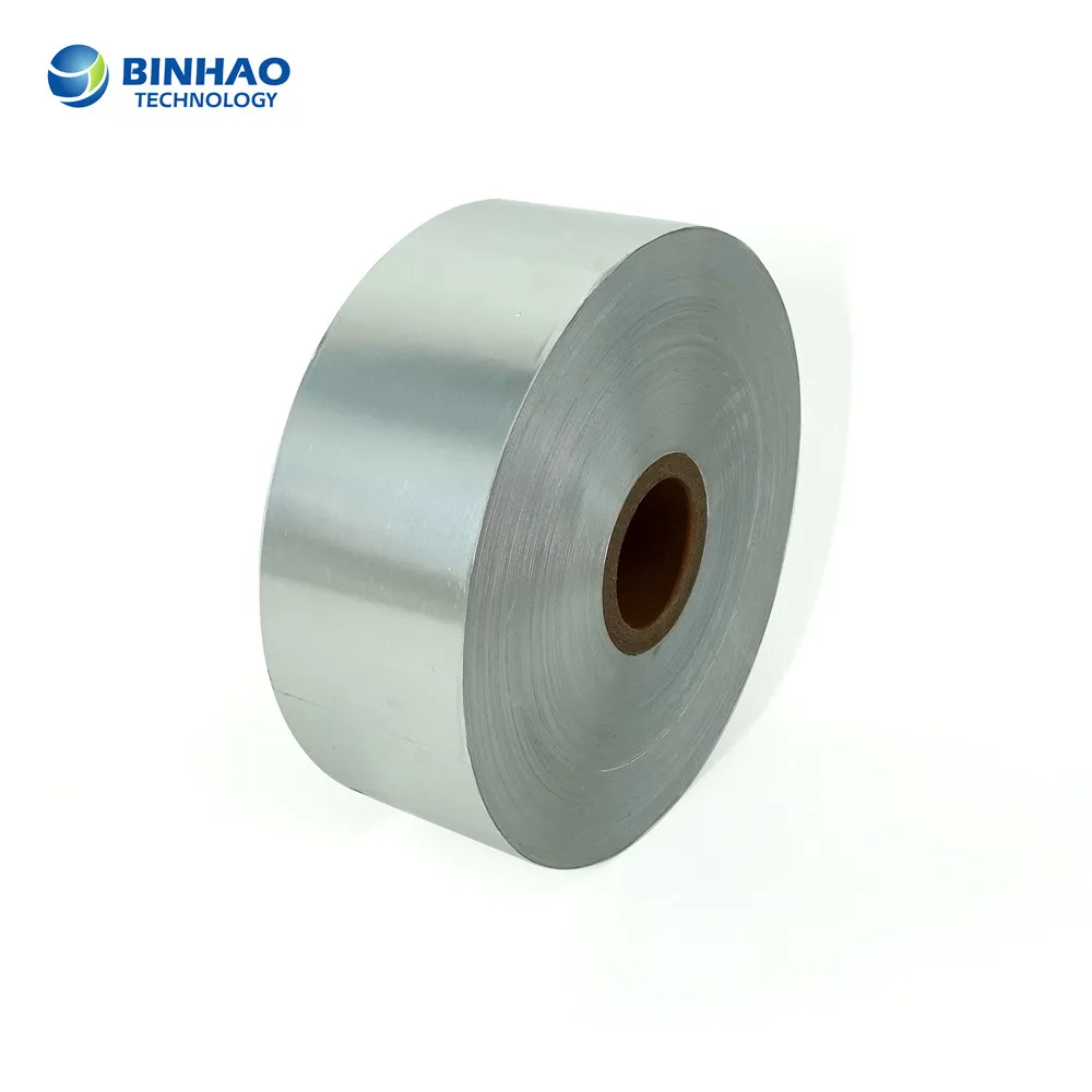 Custom Silver Aluminum Foil Laminated Paper Rolls Soft Sheet for All Cigarette Packaging Equipment Use
