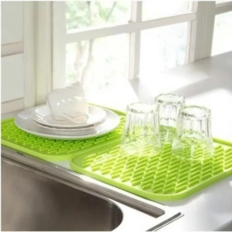 Kitchen Food Tools Cooking Waterproof Silicone Heat Resistant Table Mat Non-slip Pot Pan Holder Pad Cushion Dish Drying Mat