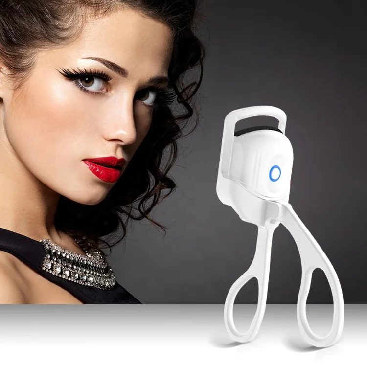 Rechargeable mini eye lashes natural lifting tool girls cute makeup tools electric heated eyelash curler
