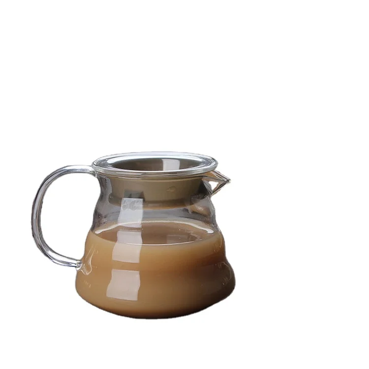 Hensin Glass Coffee Cloud Pot Hand Brewing Sharing Pot Water Brewing Glass Teapot Boiling Coffee Pot For Turkish Coffee