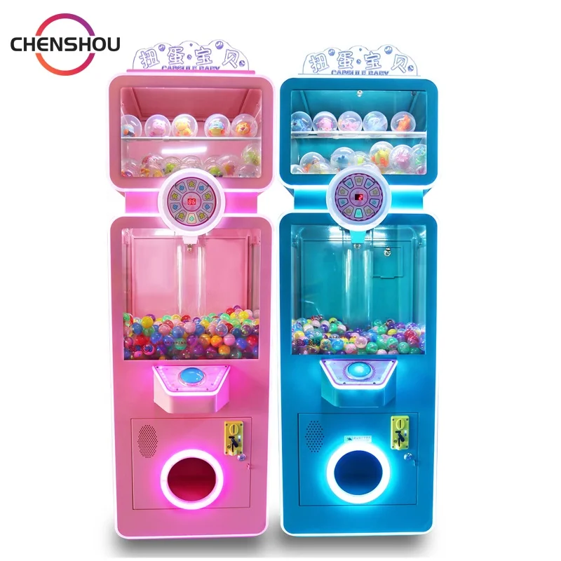 Coin Operated Capsule Toy Vending Machine Gashapon Prize Game for Kids