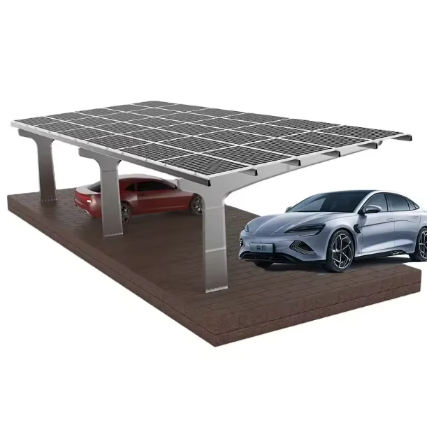 Factory price Carbon Steel Outdoor Solar Panel Steel Frame Canopy Aluminium Solar Carports