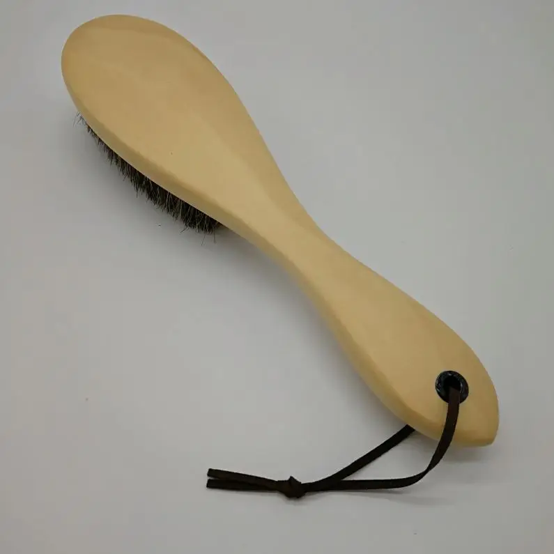 
Factory price magic wooden handle horse hair suit coat clothes brush 