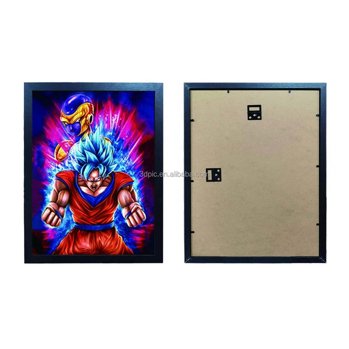 3d lenticular picture flip framed anime poster 3d framed printing in stock