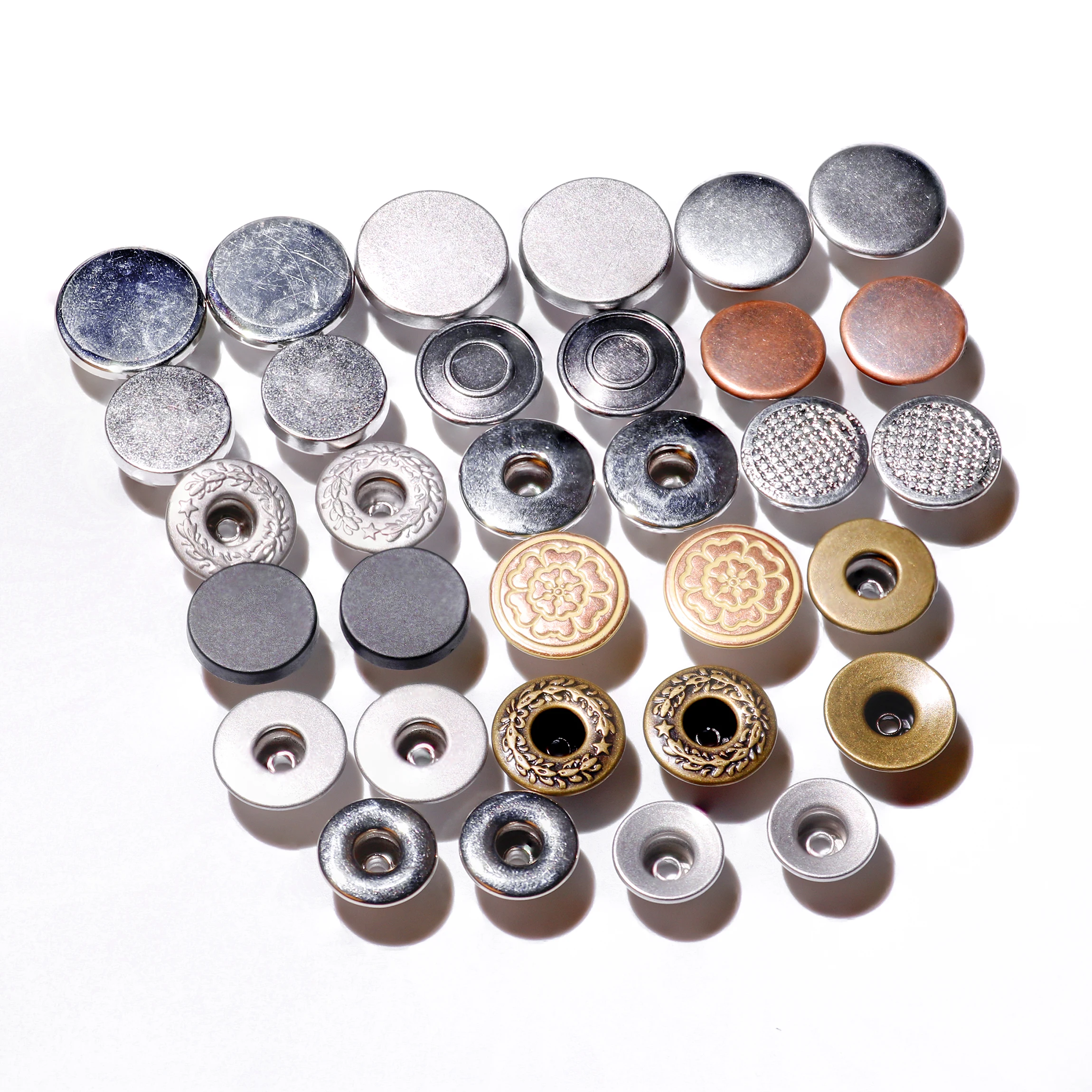 Metal button denim jeans button men and rivets jeans button with logo