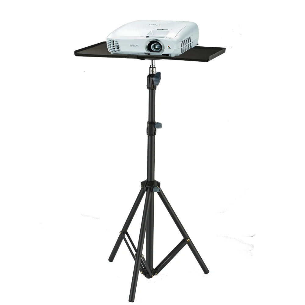Foropro Universal Projector Stand Adjustable Laptop Projector Tripod Stand With Tray