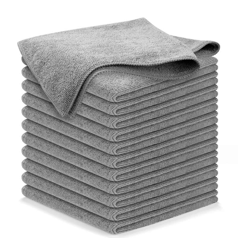 Factory Hot Sell 30*30Cm Kitchen Cleaning Cloth Kitchen Microfibre Towel Car Glass Microfiber Cleaning Cloths