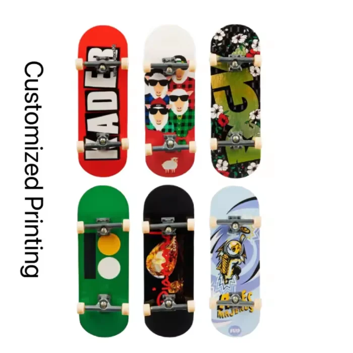 Wholesale Custom Print Fingerboard Skateboard Deck Mini 34mm Finger Board for Finger Skateboards & Bikes