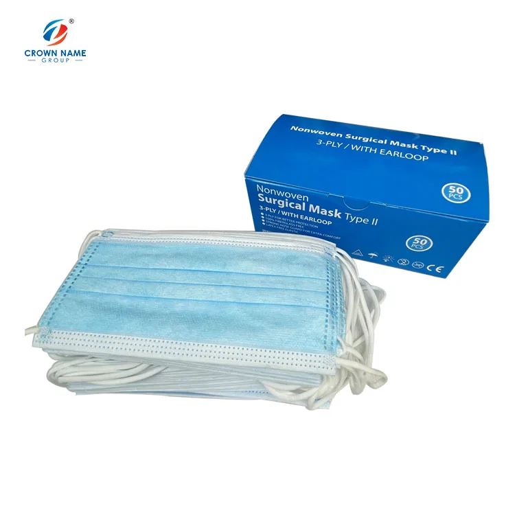 Manufacturers wholesale Face Mask 3 Ply Non-woven Disposable Face Mask Earloop