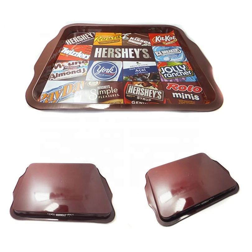 Promotion Rectangle metal serving food tray / beer tray