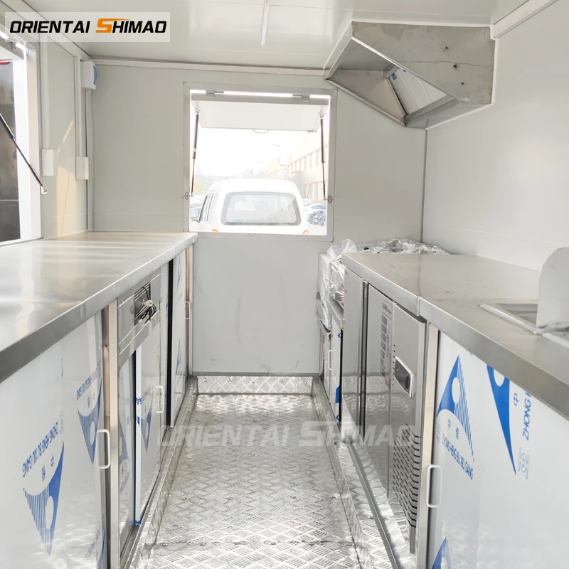 ORIENTAL SHIMAO fast truck taco elektro Street mobile food van ice cream cart coffee trailers for sale made in china