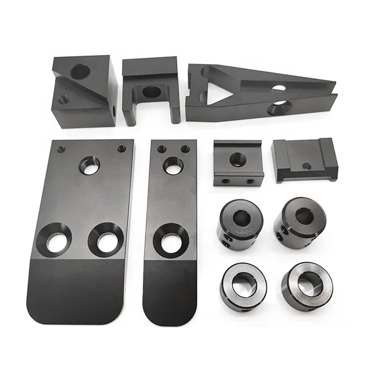 OEM/ODM CNC Machining, Broaching, and Drilling Services Orange and Black Anodized Aluminum Component Manufacturing
