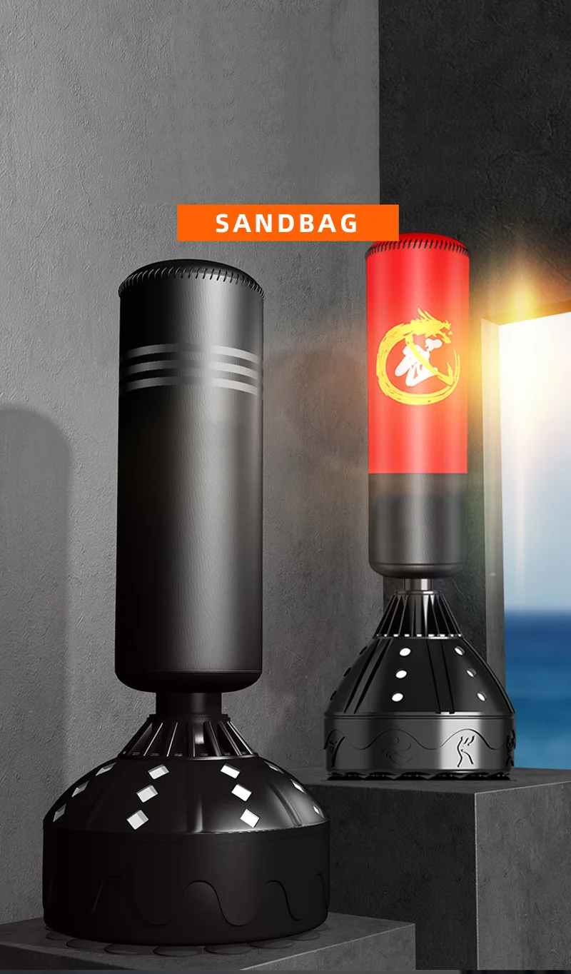 2021 Free-standing Ring Machines Tumbler Punch Bag Training Equipment Punch Boxing Sandbag RUIBU-1010