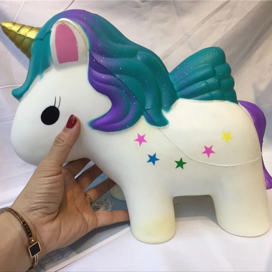 Новинка Лидер продаж мягкие сжимаемые игрушки большой единорог лошадь кавайные медленно восстанавливающие форму