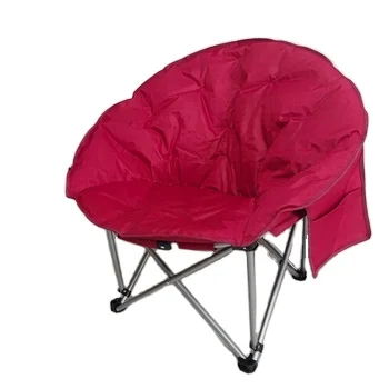 High Quality Outdoor Camping Chair Beach Foldable Portable Manufacturer Fishing Chair High Back Moon Chair