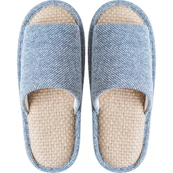 UTUNE Linen Household Four Seasons Bamboo Flax Non-slip Slides Men Women Couple Indoor Home Slippers Shoes