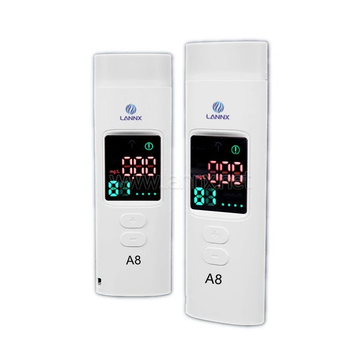 LANNX A8 New Type Professional Breath Alcohol Tester Breathalyzer Handhold Digital Alcohol Tester checker Alcohol Breath Tester