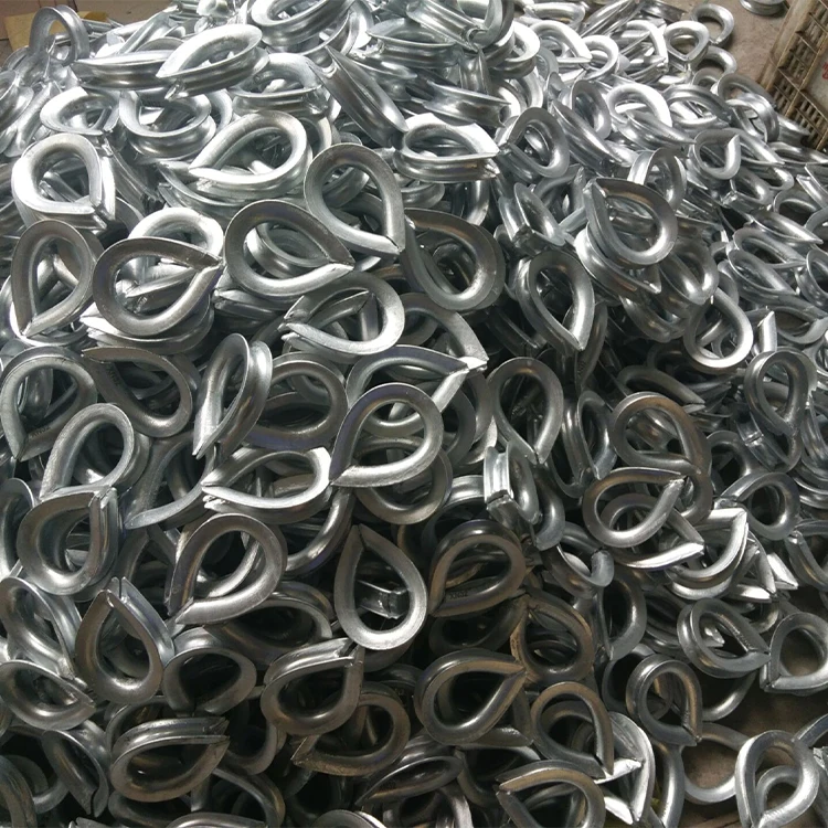 Chinese Premium 316 Steel Wire Rope Thimbles Blue Lines Hot Sale Product
