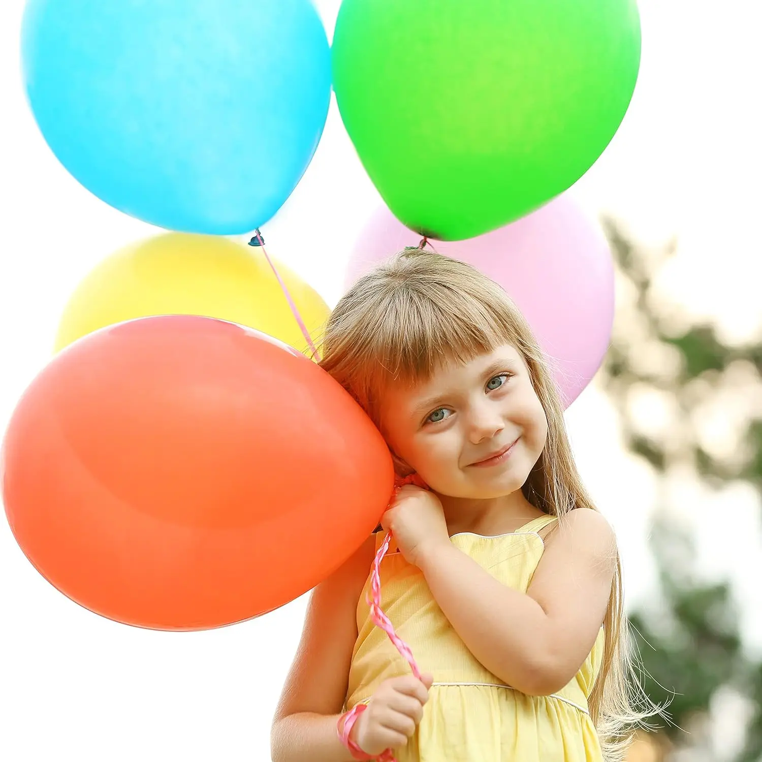 120 pcs Vibrant Colors Party Rainbow Balloons Latex  Birthday Party Colorful Balloons Assorted  Multicolor Balloons