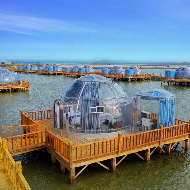 Китай заводская цена новый модный курортный отель прозрачный готовый купол дома для