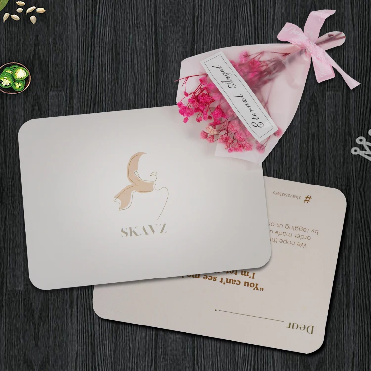 100% Biodegradable Eco-Friendly Custom Logo Design 300g Art Paper Double Side Smooth Printing Cardstock business Paper Cards