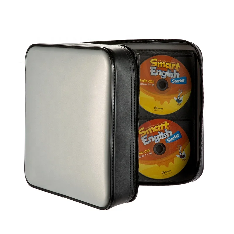 320 Capacity Cd Binder Storage Case Dvd Booklet Wallet Bd Carrying Waterproof Attached Handle Holder For Home Car Travel Office