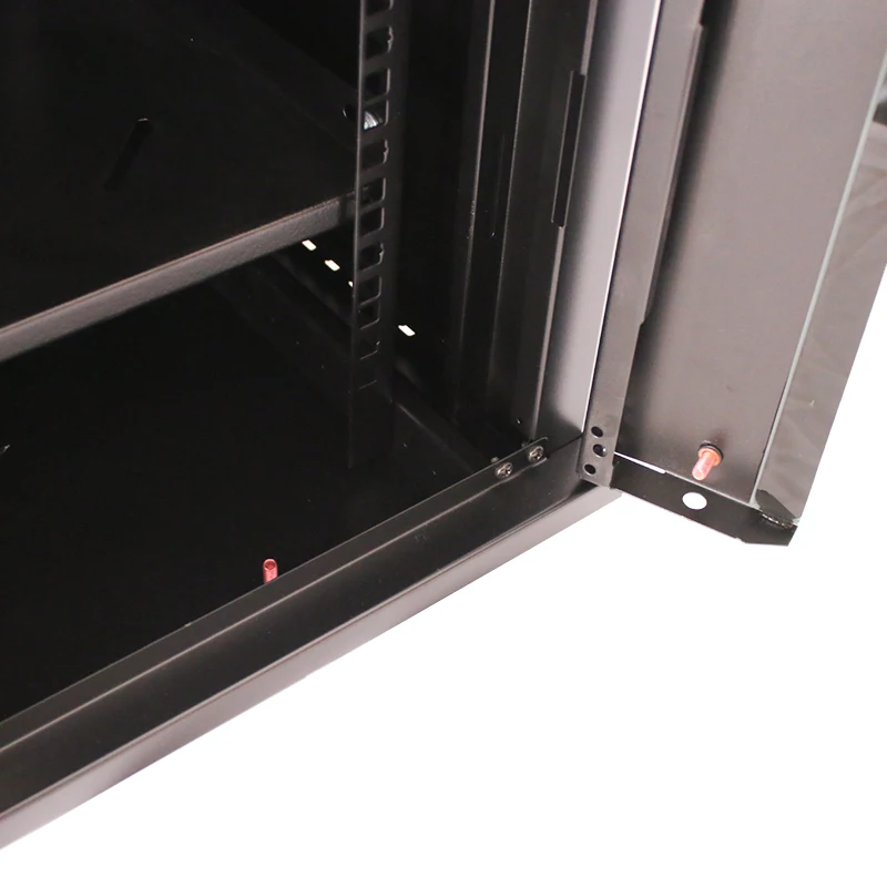 Customized new products glass door small cabinet 4u 6u 9u 12u wall mount network cabinet