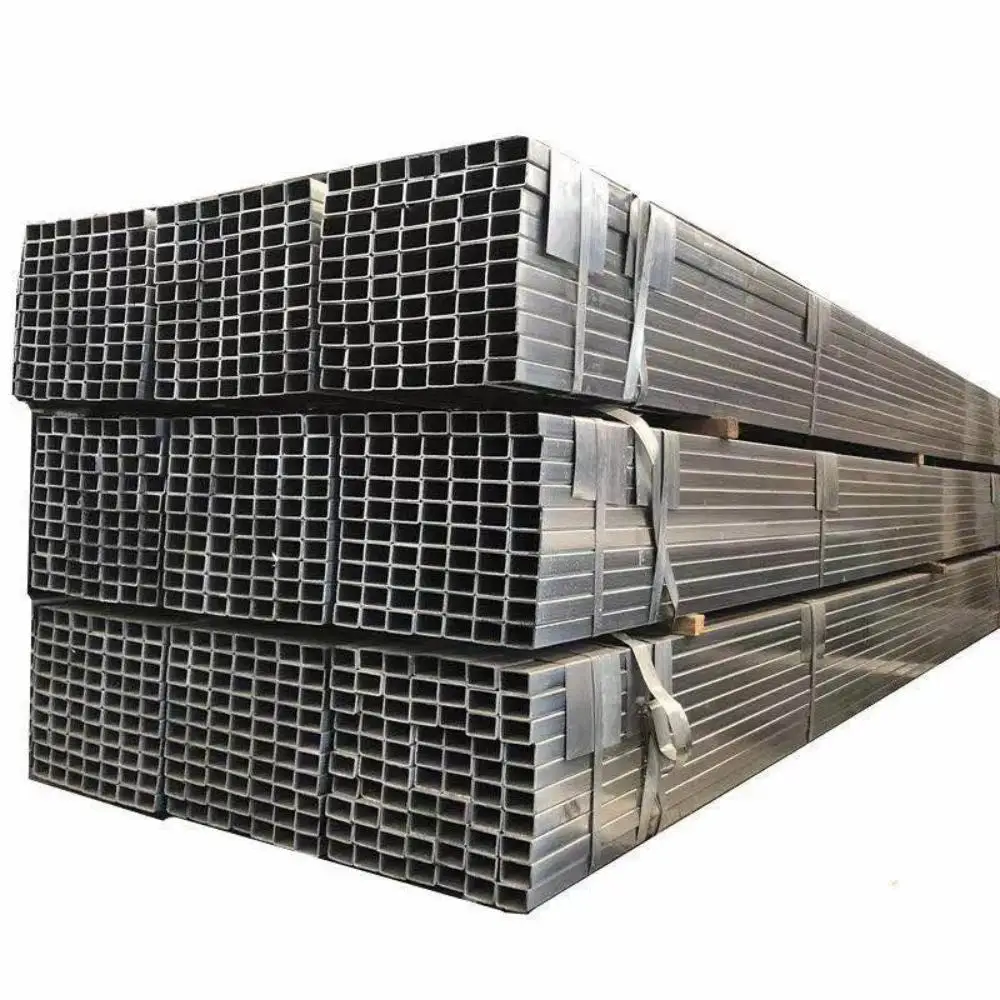 4 Inch Square Black Aluminum Tubing 8 Foot Long Steel Tube Price Per Kg Square Steel Tube