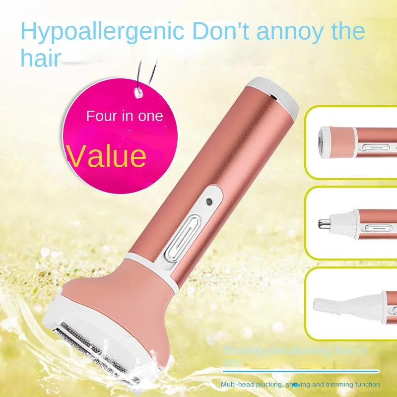 COMCN Cree New Electric Four-in-One Eyebrow Repair Shaving Combination Women Multi-Functional USB Powered Household Appliance