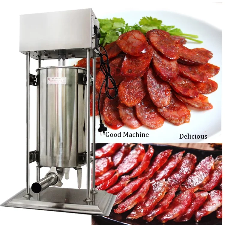 15 л Электрический колбасный шприц, колбасный наполнитель, электрическая машина для приготовления колбасы для кейтеринга