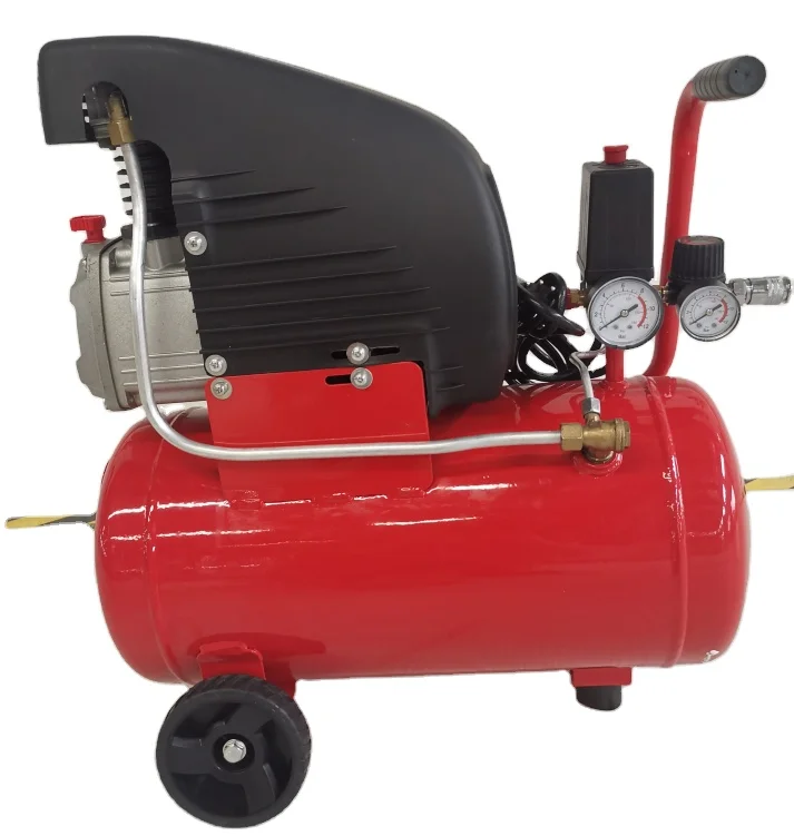 Grand sales lubricated air compressor 1200w with tank 24L in stock low price
