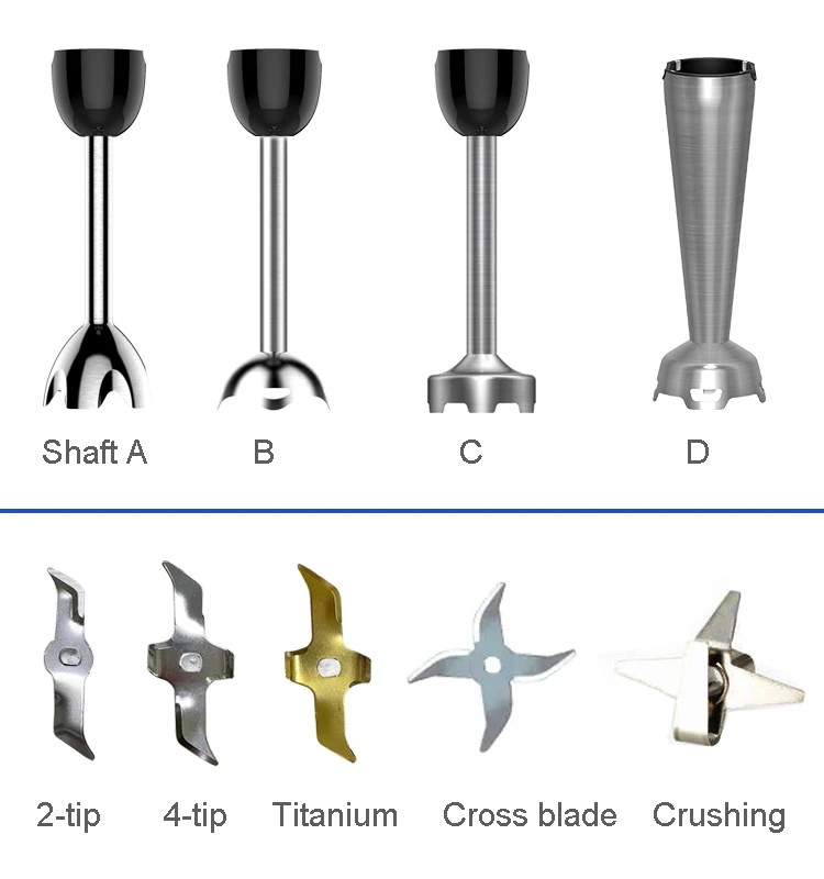 Kitchen Sticker Crest Blender Immersion Hand Blender Usb Rechargeable Silver 4 in 1 Mixer Multifunctional Shiny English Touchpad