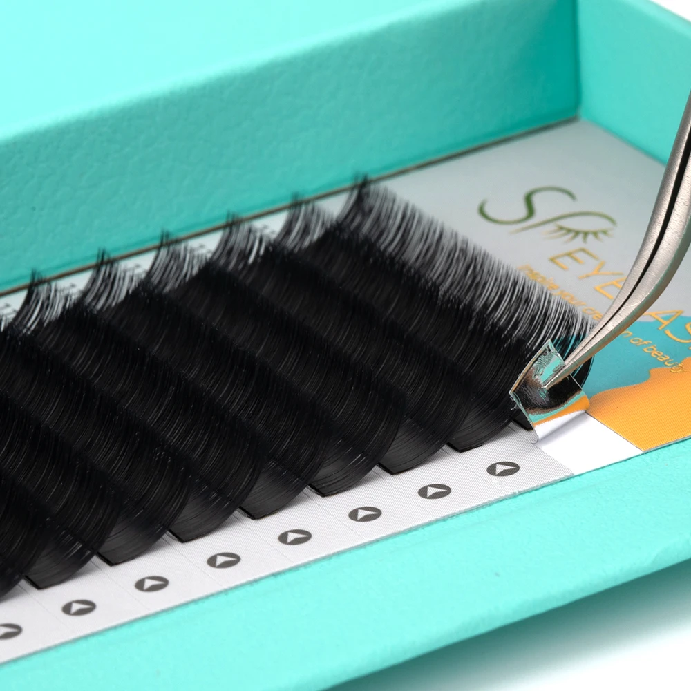 Korean PBT Private Label Custom Packaging Individual Faux Mink Lashes Cashmere Eyelashes Trays Volume Classic Eyelash Extension