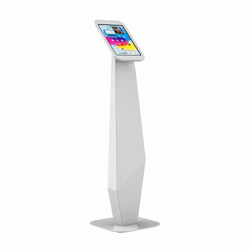 Auto Show Tablet Floor Stand For iPad Samsung Lenovo Exhibition Tablet Stand Holder Tablet Trade Show Kiosk PC Lock Floor Stand