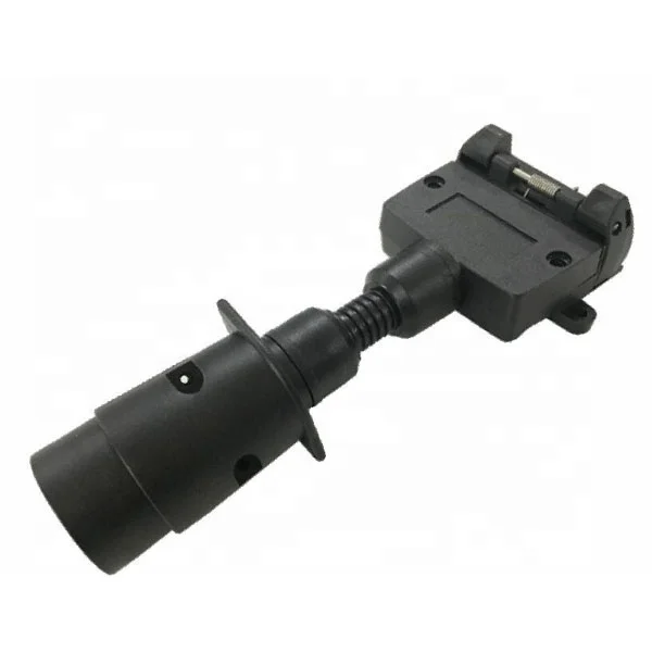 Sample free Australia 7pin flat socket to 5pin large round Euro plug trailer connector set